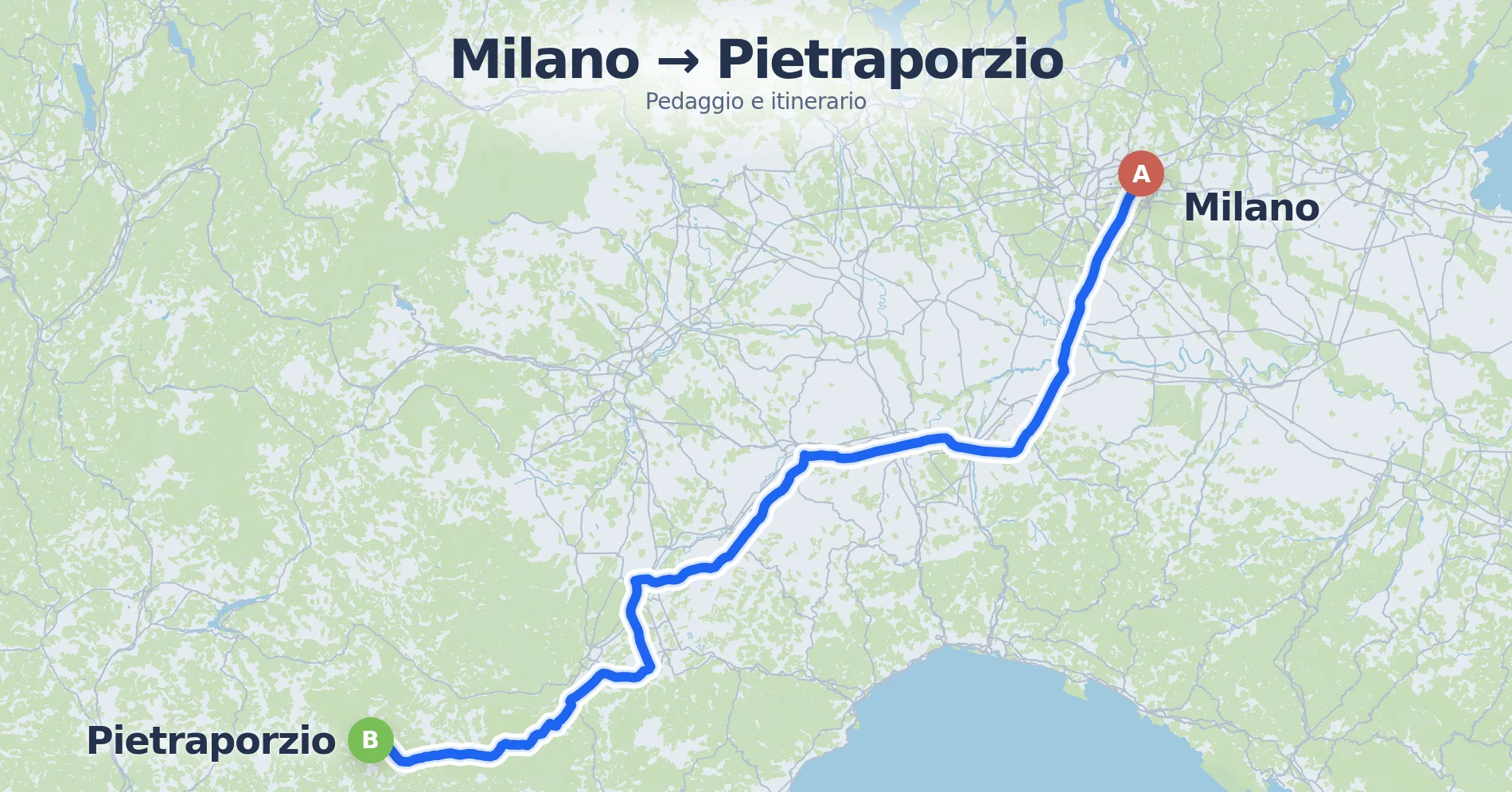 Distanza Milano Pietraporzio E Come Arrivare In Auto Pedaggi E Costi